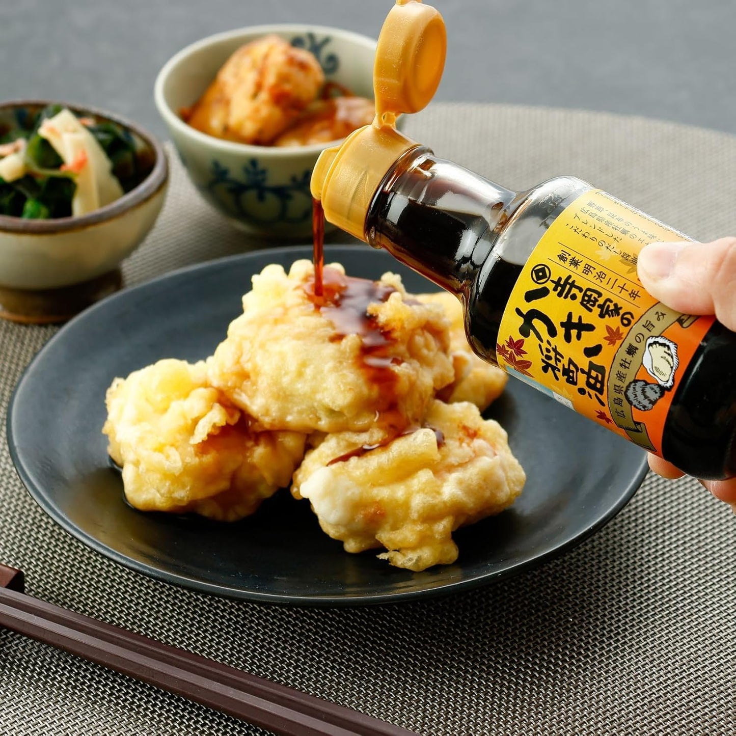 Teraokake Oyster Soy Sauce (150ml 5.1 Fl Oz) flavorful Dashi Umami Japanese shoyu【No preservatives, No artificial colors, No high fructose corn syrup】Made in Japan