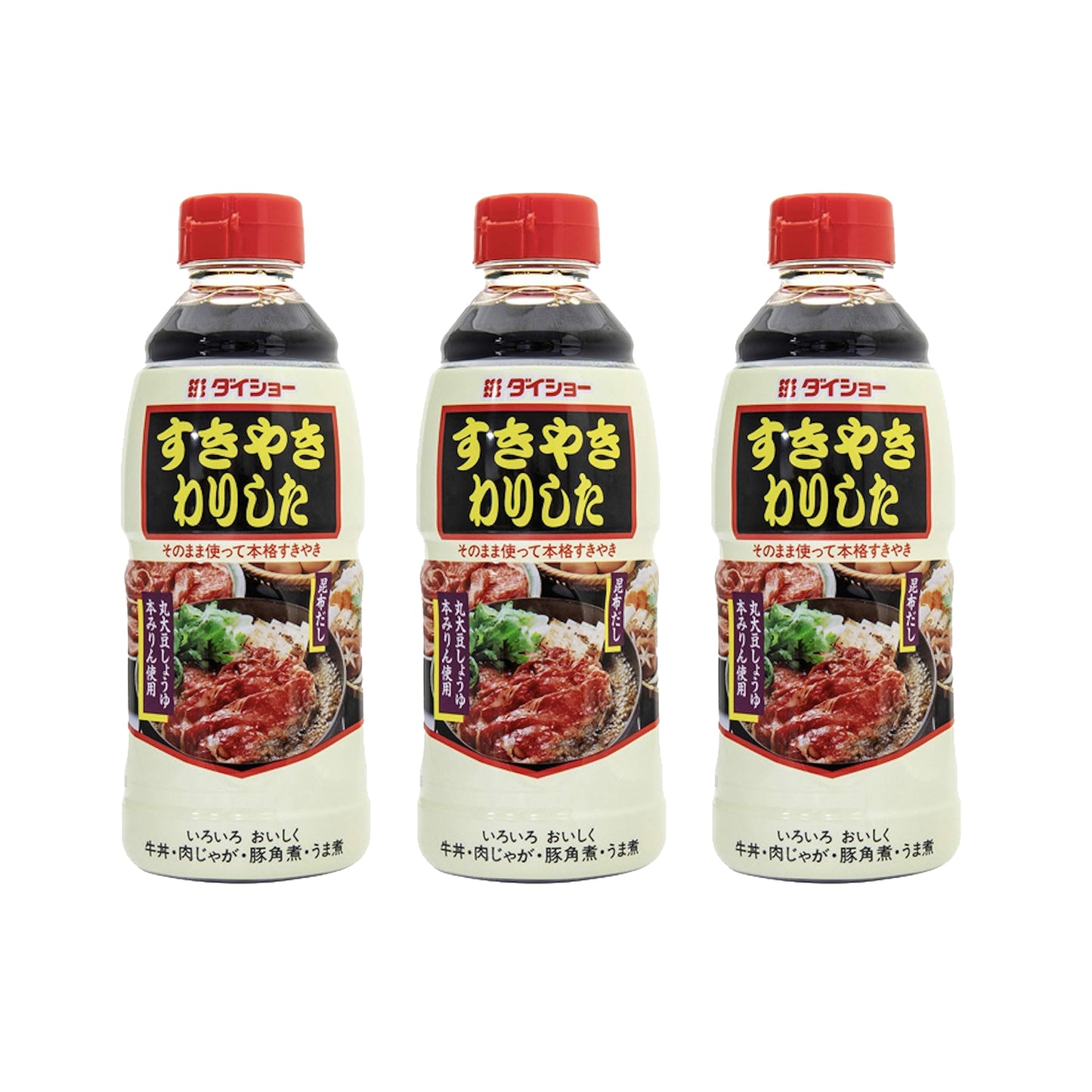 Daisho Japanese Sukiyaki Warishita Hotpot Sauce - 21.16 fl oz Set of 3