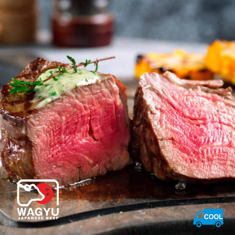 A5 Wagyu filet mignon steaks