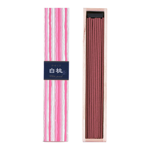 KAYURAGI Japanese Incense - White Peach 40 sticks