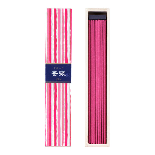 KAYURAGI Japanese Incense - Rose 40 sticks