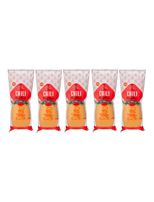 Spicy Japanese Chili Mayo – 5-Pack (17.6 oz Each) | Extra Hot & Creamy