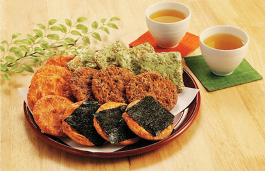 Tekka Musashi Senbei & Sencha Tea set