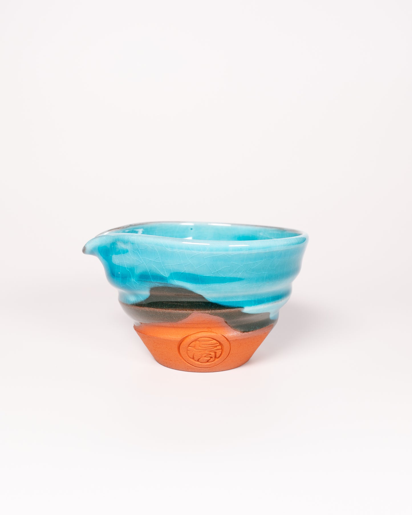 Sokuu Blue Ninshu Katakuchi Matcha Bowl, Sake Bottle