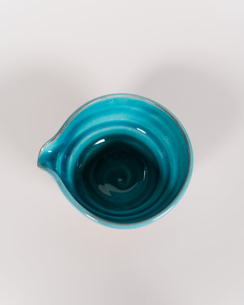 Sokuu Blue Ninshu Katakuchi Matcha Bowl, Sake Bottle