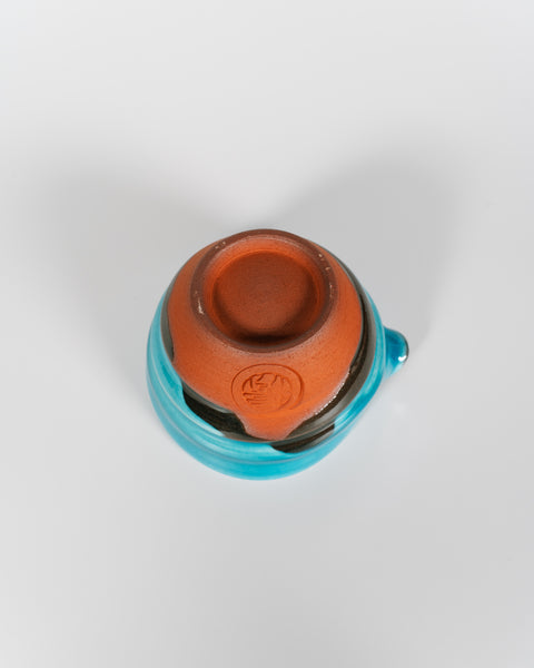 Sokuu Blue Ninshu Katakuchi Matcha Bowl, Sake Bottle