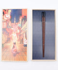 Hyozaemon Chopsticks Gift Box - Cat in Old Town