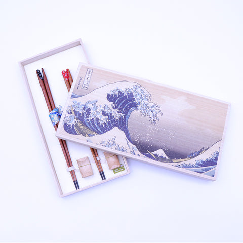 Hyozaemon Chopsticks Gift Box - Hokusai