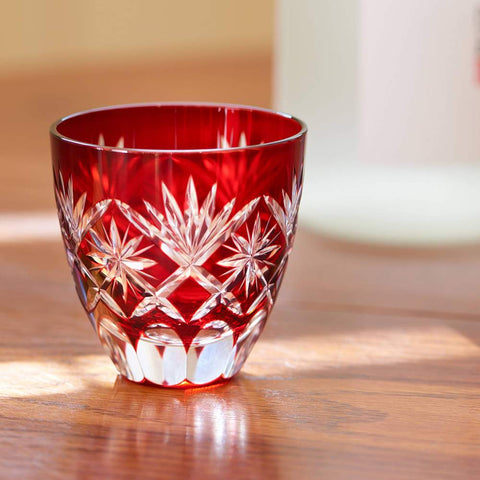 Edo Kiriko Sake Glass - Hoshi-mon 2.54 fl oz