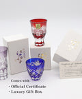 Edo Kiriko Sake Glass - Hoshi-mon 2.54 fl oz