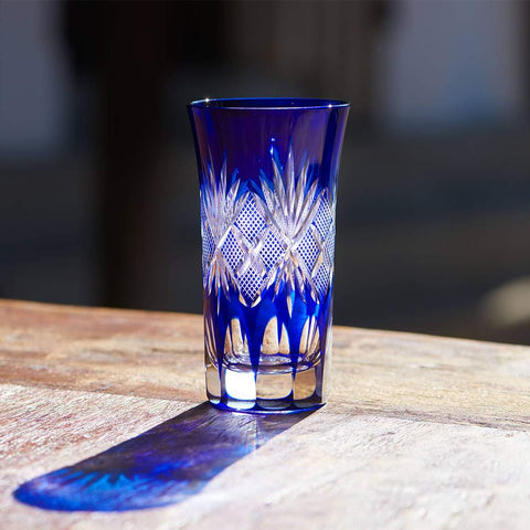 Edo Kiriko Double Shot Glass - Nanako-mon 4.1 fl oz